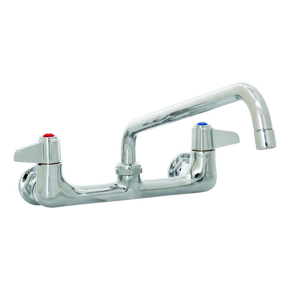 T&S Brass Faucet, Wall Mount, 8'' Centers, 8'' Swing Nozzle